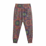 Vintage Bohemian Floral Mandala Print Sweatpants