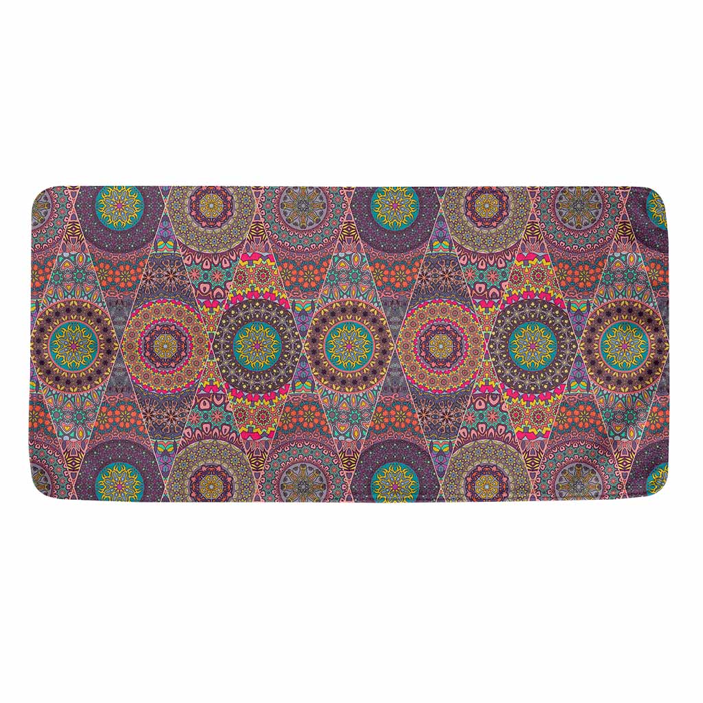 Vintage Bohemian Floral Mandala Print Towel