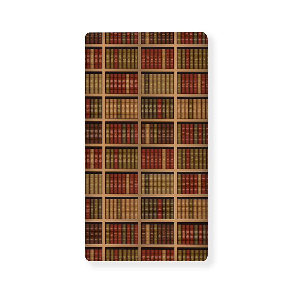 Vintage Bookshelf Pattern Print Baby Crib Sheet