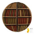 Vintage Bookshelf Pattern Print Basketball