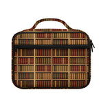Vintage Bookshelf Pattern Print Briefcase Bible Bag