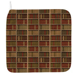Vintage Bookshelf Pattern Print Hand Towel