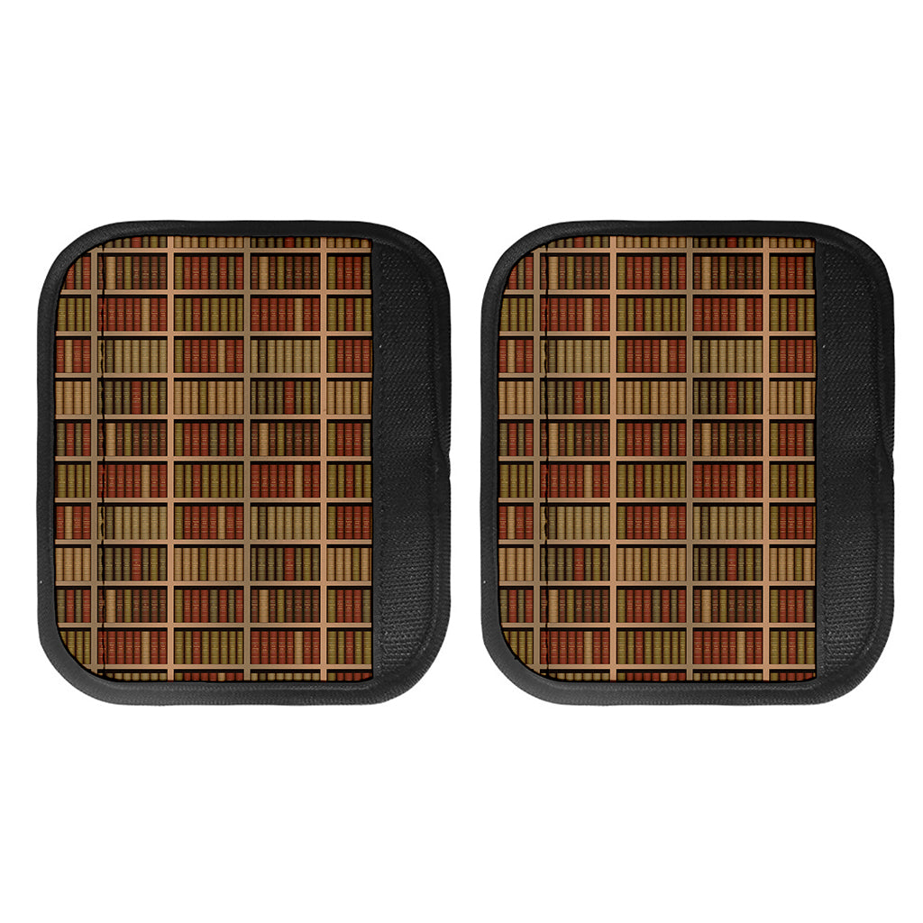 Vintage Bookshelf Pattern Print Handle Covers