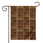 Vintage Bookshelf Pattern Print House Flag