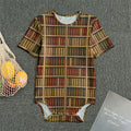 Vintage Bookshelf Pattern Print Men's Bodysuit
