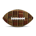 Vintage Bookshelf Pattern Print Rugby Ball
