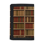 Vintage Bookshelf Pattern Print Trifold Wallet