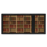Vintage Bookshelf Pattern Print Trifold Wallet