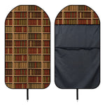 Vintage Bookshelf Pattern Print Waterproof Car Seat Cover
