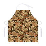 Vintage Brown Bohemian Floral Print Adjustable Apron
