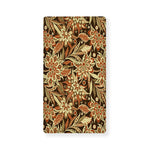 Vintage Brown Bohemian Floral Print Baby Crib Sheet