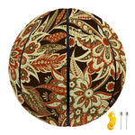 Vintage Brown Bohemian Floral Print Basketball