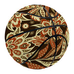 Vintage Brown Bohemian Floral Print Basketball