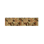 Vintage Brown Bohemian Floral Print Bed Runner