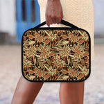Vintage Brown Bohemian Floral Print Classic Bible Case