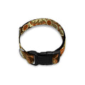 Vintage Brown Bohemian Floral Print Dog Collar