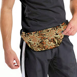 Vintage Brown Bohemian Floral Print Fanny Pack
