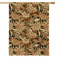 Vintage Brown Bohemian Floral Print House Flag