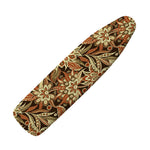 Vintage Brown Bohemian Floral Print Ironing Board Cover