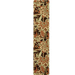 Vintage Brown Bohemian Floral Print Table Runner