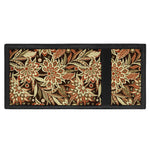 Vintage Brown Bohemian Floral Print Trifold Wallet