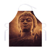 Vintage Buddha Statue Print Adjustable Apron