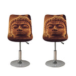 Vintage Buddha Statue Print Bar Stool Covers
