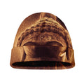 Vintage Buddha Statue Print Beanie