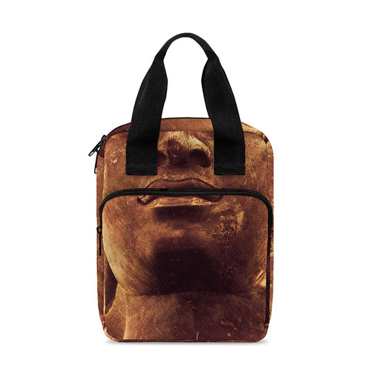 Vintage Buddha Statue Print Bible Tote Bag