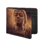 Vintage Buddha Statue Print Bifold Wallet