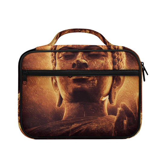 Vintage Buddha Statue Print Briefcase Bible Bag