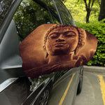 Vintage Buddha Statue Print Car Side Mirror Covers