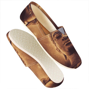 Vintage Buddha Statue Print Casual Shoes