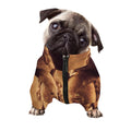 Vintage Buddha Statue Print Dog Zip Up Jacket