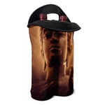 Vintage Buddha Statue Print Double Neoprene Wine Tote