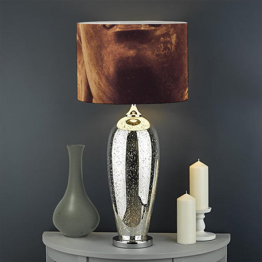Vintage Buddha Statue Print Drum Lamp Shade