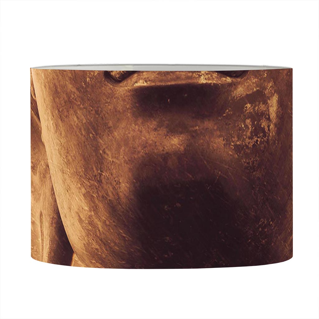 Vintage Buddha Statue Print Drum Lamp Shade