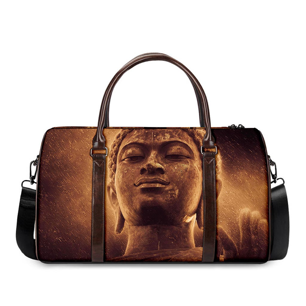 Vintage Buddha Statue Print Duffle Bag