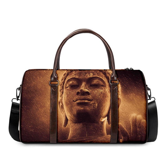 Vintage Buddha Statue Print Duffle Bag