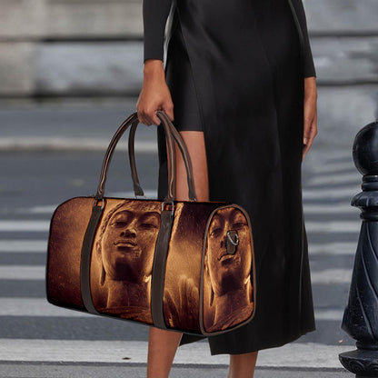 Vintage Buddha Statue Print Duffle Bag