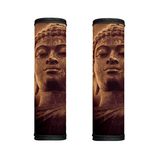 Vintage Buddha Statue Print Handle Covers