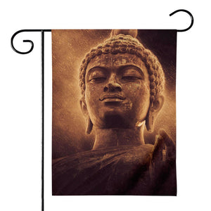 Vintage Buddha Statue Print House Flag