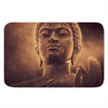 Vintage Buddha Statue Print Indoor Door Mat
