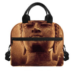 Vintage Buddha Statue Print Insulated Lunch Bag