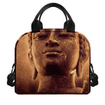 Vintage Buddha Statue Print Insulated Lunch Bag