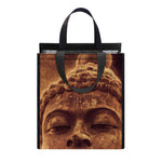 Vintage Buddha Statue Print Insulated Lunch Tote
