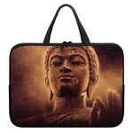 Vintage Buddha Statue Print Laptop Sleeve With Handle