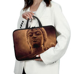 Vintage Buddha Statue Print Laptop Sleeve With Handle