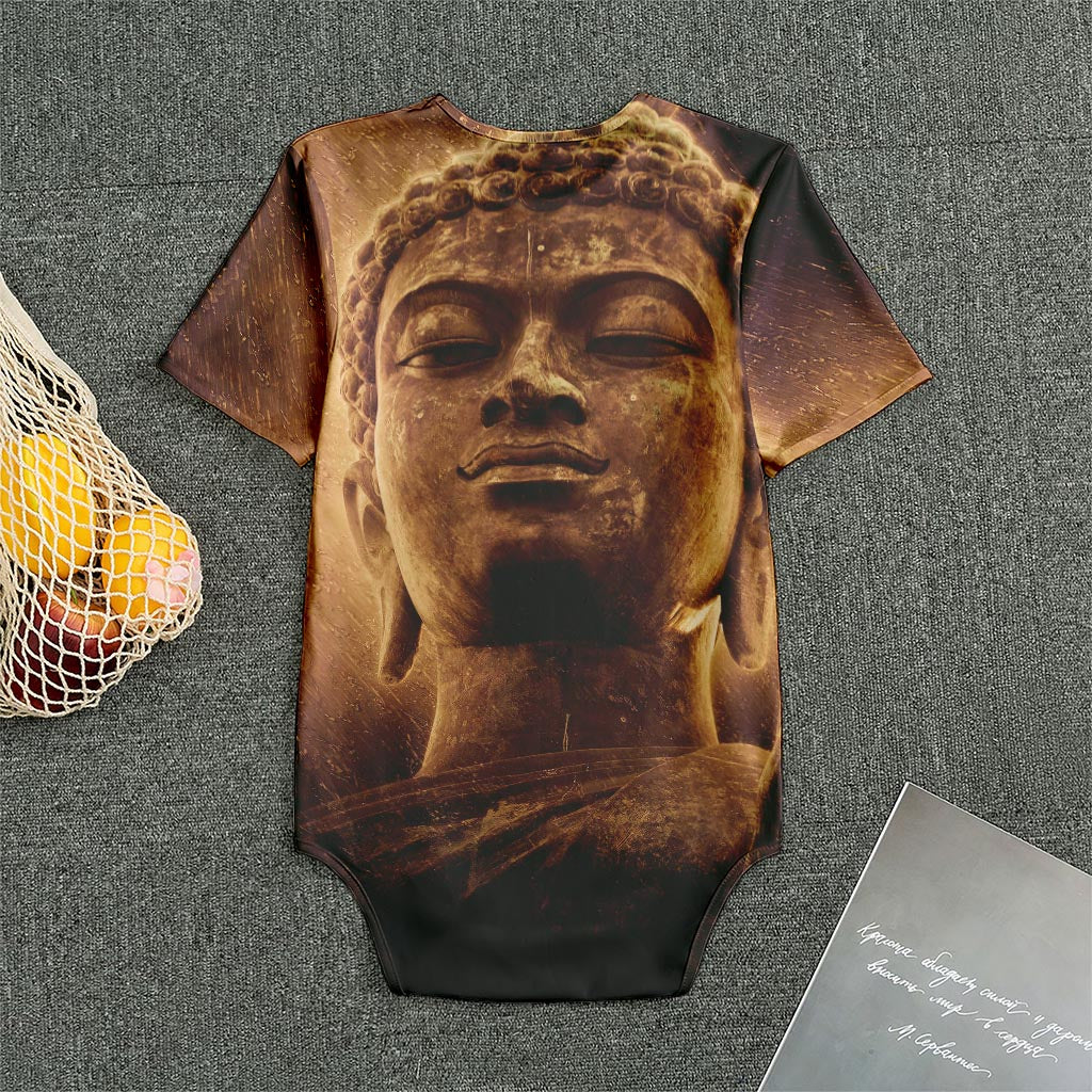 Vintage Buddha Statue Print Men's Bodysuit