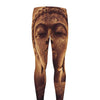 Vintage Buddha Statue Print Men's leggings